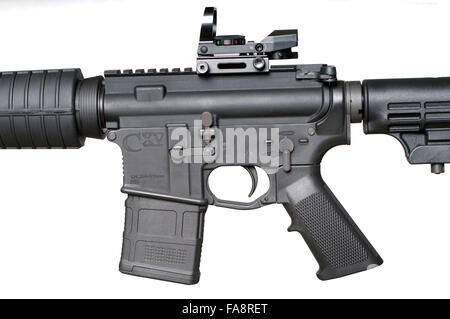 AR 15 militärische Waffe Stockfoto