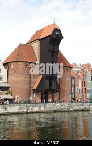 Gdansk, Danzig, Polen, Zuraw, der große Kran, Stockfoto