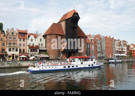 Gdansk, Danzig, Polen, Zuraw, der große Kran, Stockfoto