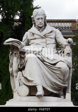 Berlin, Statue, Alexander von Humboldt Universität Stockfoto