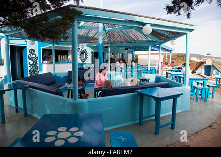 Blue Bar Formentera. Balearischen Inseln. Spanien Stockfoto