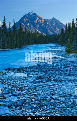 Whirlpool-Fluss, Jasper-Nationalpark Stockfoto