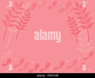 Hintergrund mit floralen Zierelementen. Stock Vektor