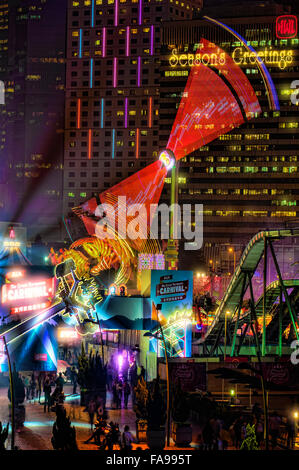 Kirmes und Karneval in Central Hongkong, China. Stockfoto