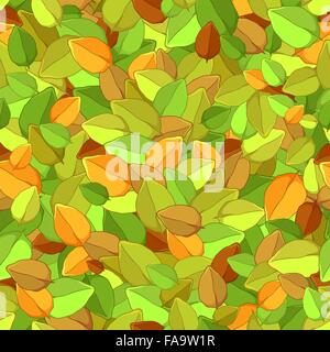 Nahtlose Textur der Blätter im Herbst Stock Vektor