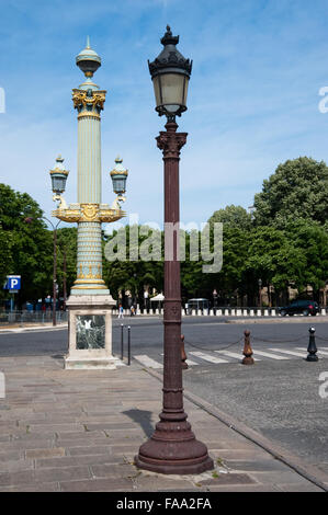 Lampen in Paris Frankreich Stockfoto