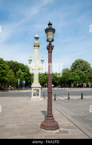 Lampen in Paris Frankreich Stockfoto