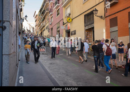 El Rastro Sonntag Markt Madrid Stockfoto