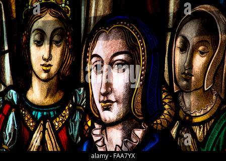 Glasfenster im Hieronymus-Kloster in Lissabon portugal Stockfoto