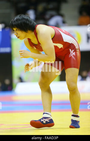 Nd Yoyogi Gymnasium, Tokio, Japan. 23. Dezember 2015. Rio Watari, 23. Dezember 2015 - Ringen: Alle Japan Wrestling Championship Frauen Freistil-75 kg am 2. Yoyogi-Gymnasium, Tokio, Japan. © YUTAKA/AFLO SPORT/Alamy Live-Nachrichten Stockfoto