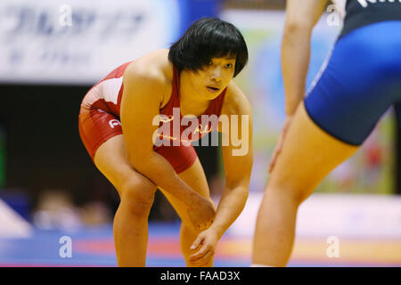 Nd Yoyogi Gymnasium, Tokio, Japan. 23. Dezember 2015. Rio Watari, 23. Dezember 2015 - Ringen: Alle Japan Wrestling Championship Frauen Freistil-75 kg am 2. Yoyogi-Gymnasium, Tokio, Japan. © YUTAKA/AFLO SPORT/Alamy Live-Nachrichten Stockfoto