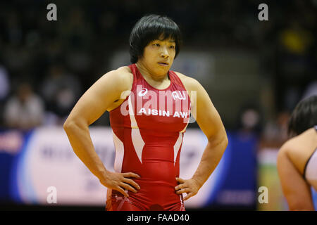 Nd Yoyogi Gymnasium, Tokio, Japan. 23. Dezember 2015. Rio Watari, 23. Dezember 2015 - Ringen: Alle Japan Wrestling Championship Frauen Freistil-75 kg am 2. Yoyogi-Gymnasium, Tokio, Japan. © YUTAKA/AFLO SPORT/Alamy Live-Nachrichten Stockfoto