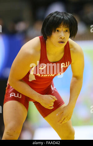 Nd Yoyogi Gymnasium, Tokio, Japan. 23. Dezember 2015. Rio Watari, 23. Dezember 2015 - Ringen: Alle Japan Wrestling Championship Frauen Freistil-75 kg am 2. Yoyogi-Gymnasium, Tokio, Japan. © YUTAKA/AFLO SPORT/Alamy Live-Nachrichten Stockfoto