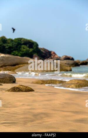 Strand in Anjuna, Goa, Indien Stockfoto