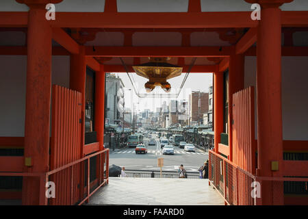 Straßenansicht aus einem Schrein in kyoto Stockfoto