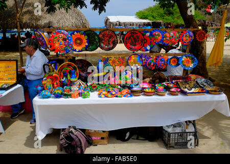 Huatulco Mexiko Oaxaca Pazifik einkaufen Stockfoto