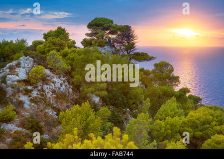 Griechenland - Insel Zakynthos, Ionische Meer, Sonnenuntergang von Keri Stockfoto