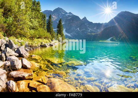 Morskie Oko See, Tatra-Gebirge, Polen Stockfoto