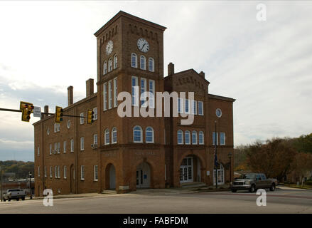 Rathaus und Opernhaus in Chester South Carolina USA. Stockfoto