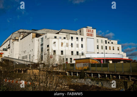 Die Rückseite des Earls Court Exhibition Centre, West London. Bild von Brompton Road Stockfoto