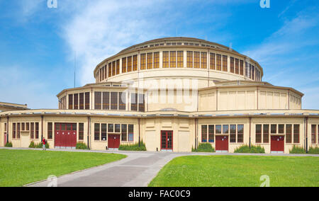 Wroclaw - Baudenkmal und UNESCO-Weltkulturerbe, Jahrhunderthalle, Polen Stockfoto