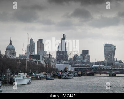 Der Londoner Bankenviertel Stockfoto