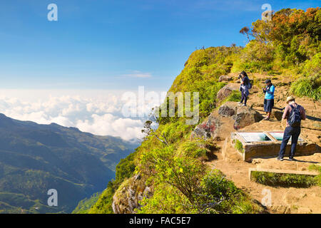 Sri Lanka - Plain-Nationalpark Horton, Blick vom "Ende der Welt" Stockfoto
