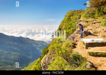 Sri Lanka - Plain-Nationalpark Horton, Blick vom "Ende der Welt" Stockfoto