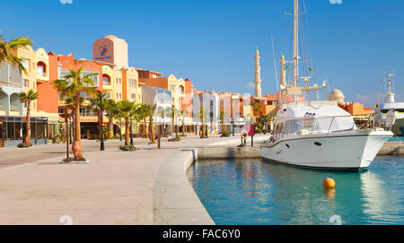 Ägypten - Hurghada Stadt, Marina Stockfoto