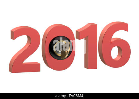 Start ins neue Jahr 2016 Konzept Stockfoto