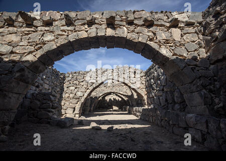 Qasr al-Azraq, Östliche Wüste, Jordanien Stockfoto