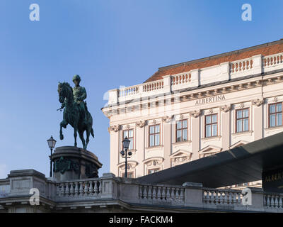 Außenseite der Albertina Museum Vienna Austria Europe Stockfoto