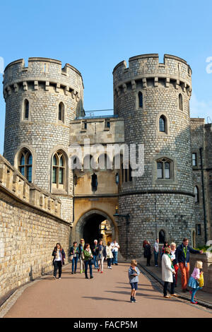Das Norman Gate auf Schloss Windsor, Berkshire, England, UK Stockfoto