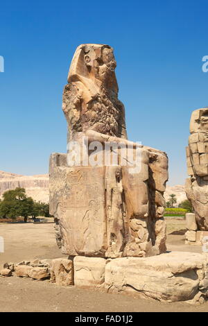 Theban Koloss von Memnon, Ägypten Stockfoto