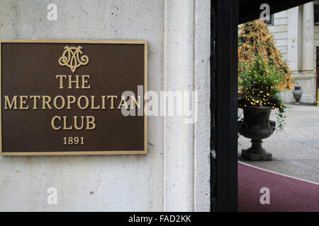 Metropolitan Club, 1-11 East 60. Street und Fifth Avenue, NYC 2015 Stockfoto