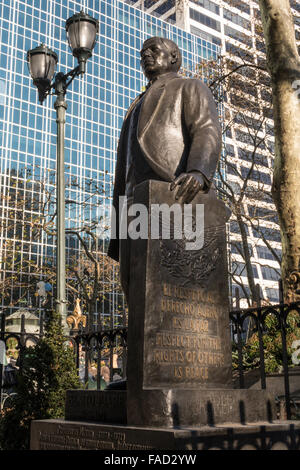 Statue von Benito Juarez, Bryant Park, New York Stockfoto