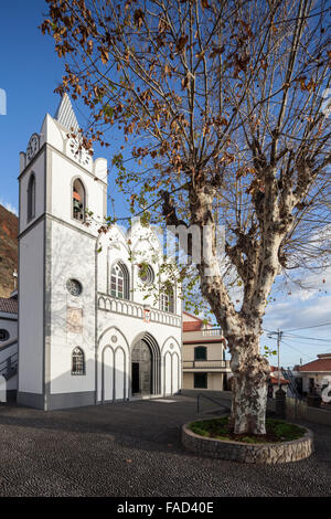 Nossa Senhora Rosario (unserer lieben Frau vom Rosenkranz) Kirche. Jardim Do Mar, Madeira Stockfoto