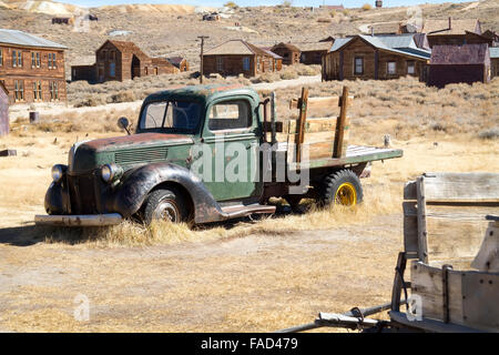 Alten aufzugeben LKW in die Bodie Geisterstadt Bodie California Stockfoto