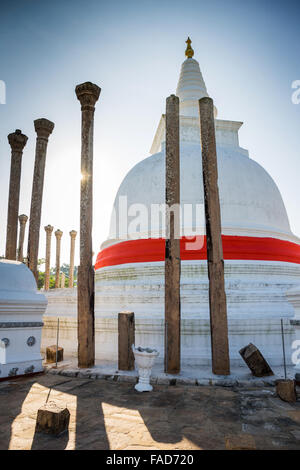 Thuparama Dagoba, heilige Stadt Anuradhapura, UNESCO World Heritage Site, Nord-Zentralprovinz in Sri Lanka Asien Stockfoto