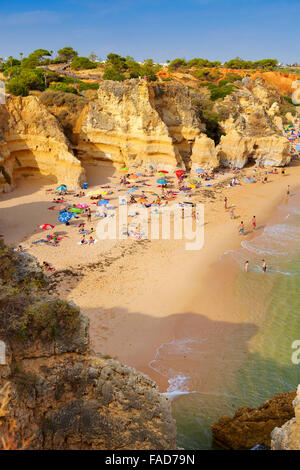 Algarve-Strand in der Nähe von Albufeira, Portugal Stockfoto