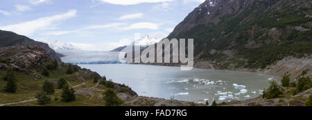 Grey-Gletscher im Torres del Paine Nationalpark in Patagonien Chile. Stockfoto