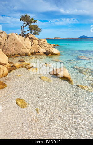 Insel Sardinien - Costa Smeralda, Punta dei Capriccioli Beach, Italien Stockfoto