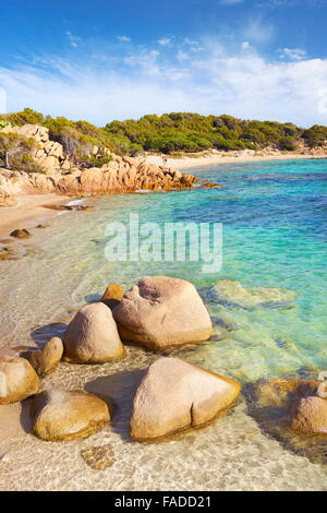 Costa Smeralda, Punta dei Capriccioli Beach, Insel Sardinien, Italien Stockfoto