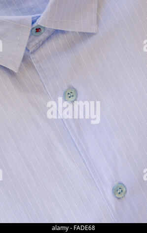 Nahaufnahme des blauen Herrenshirt Stockfoto