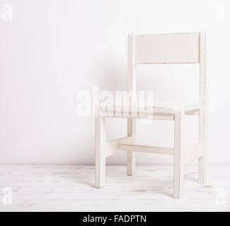 Weißen altmodischen Stuhl Stockfoto