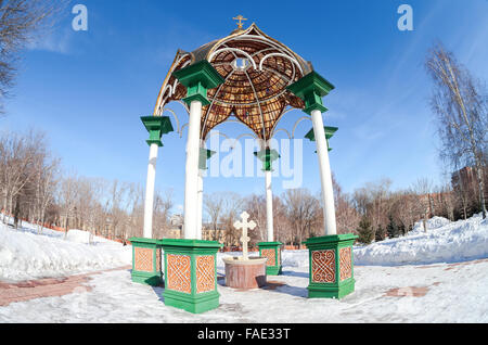 Kapelle im Kloster der Auferstehung in Samara, Russland Stockfoto