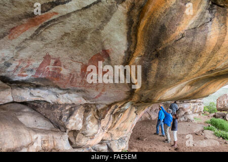 San Felsmalereien, Cederberge, Western Cape, Südafrika Stockfoto