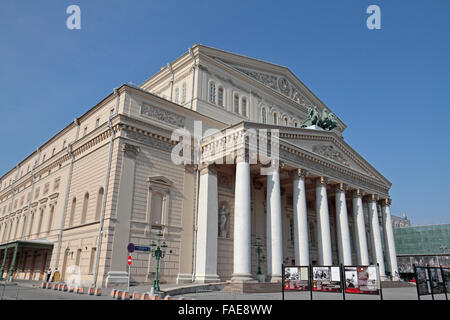 Das Bolschoi-Theater in Moskau, Russland. Stockfoto