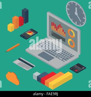 Vektor-Illustration isometrische Stock Vektor