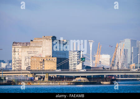 Millennium Mills, Victoria dock, London, England, U.K Stockfoto